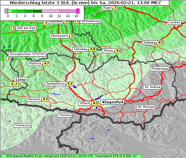 Niederschlag, 21. 2. 2026