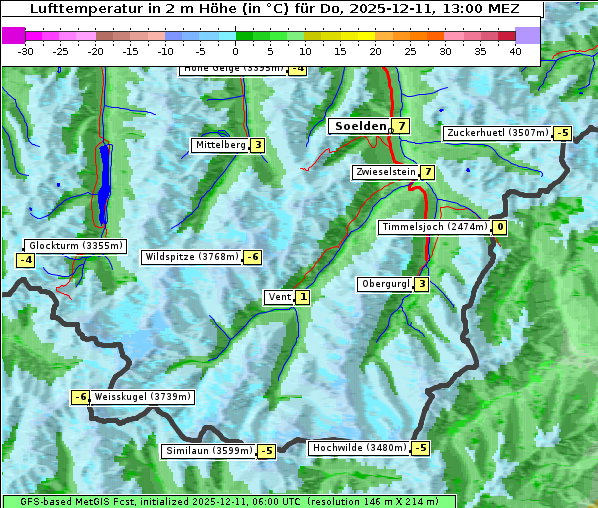 Temperatur, 11. 12. 2025