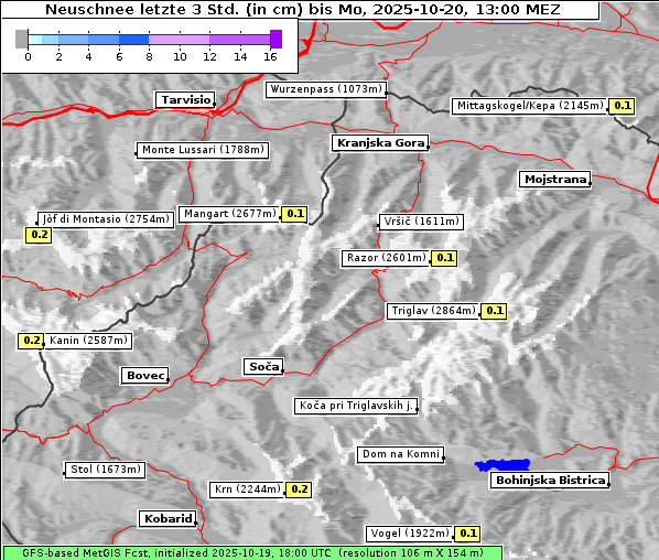 Neuschnee, 20. 10. 2025