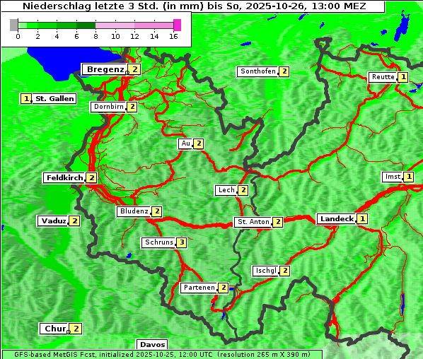 Niederschlag, 26. 10. 2025