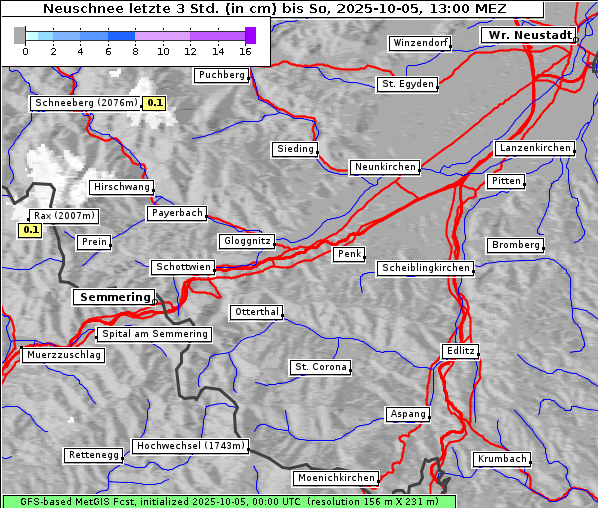Neuschnee, 5. 10. 2025