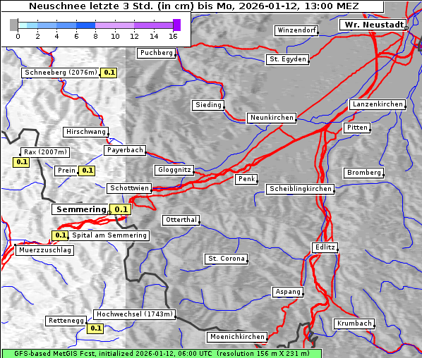 Neuschnee, 12. 1. 2026