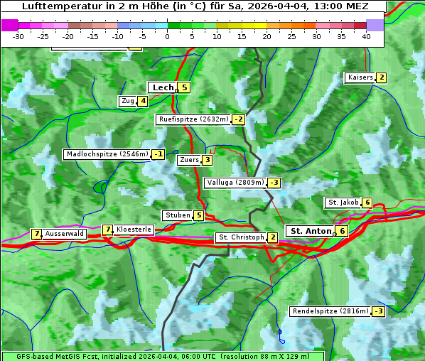 Temperatur, 4. 4. 2026