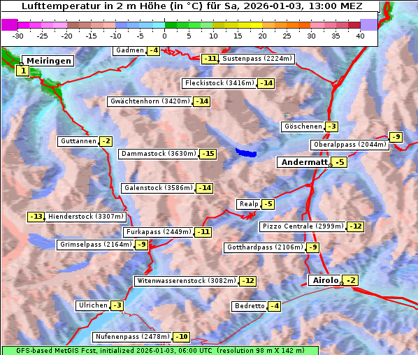 Temperatur, 3. 1. 2026