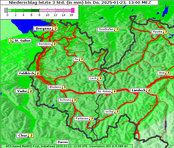 Niederschlag, 23. 1. 2025