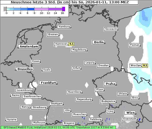 Neuschnee, 11. 1. 2026