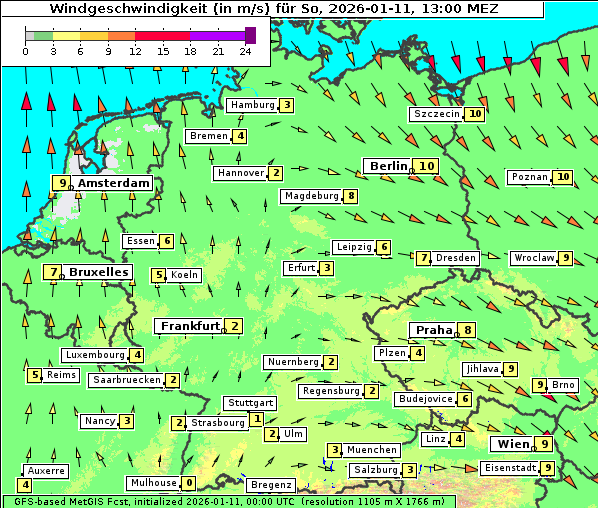 Wind, 11. 1. 2026
