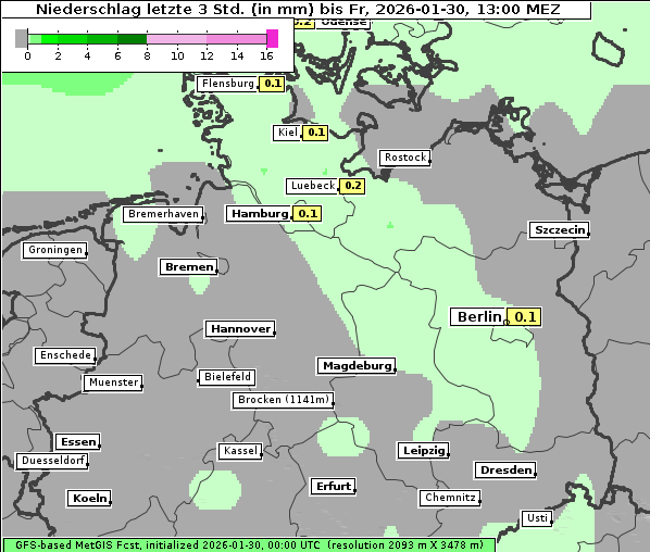 Niederschlag, 30. 1. 2026