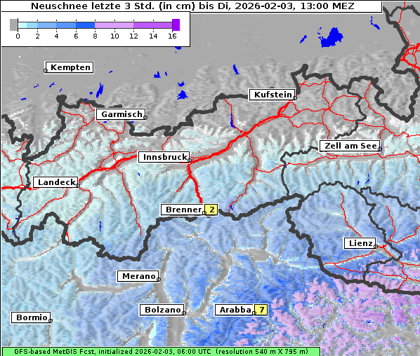 Neuschnee, 3. 2. 2026