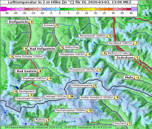 Temperatur, 3. 3. 2026