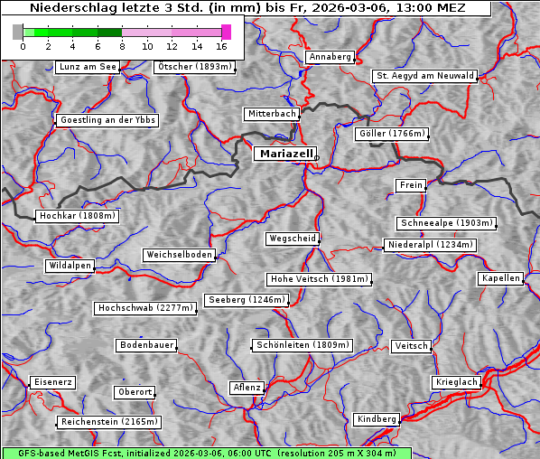 Niederschlag, 6. 3. 2026