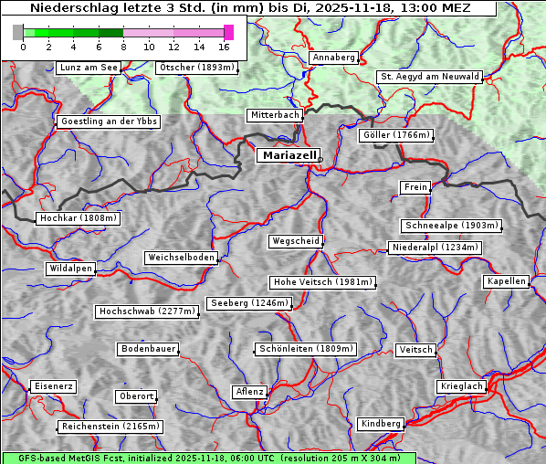 Niederschlag, 18. 11. 2025