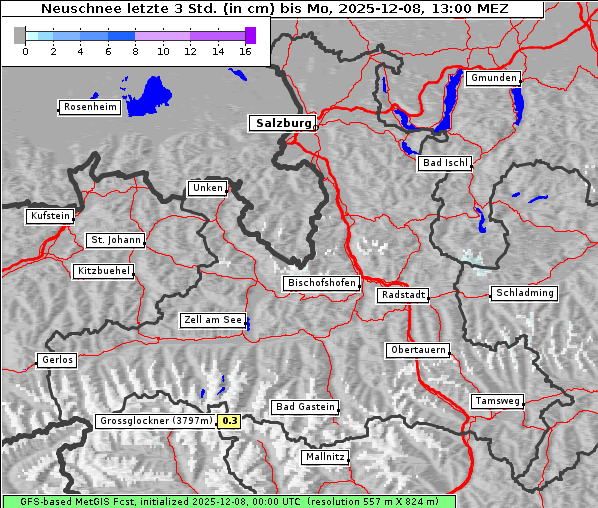 Neuschnee, 8. 12. 2025