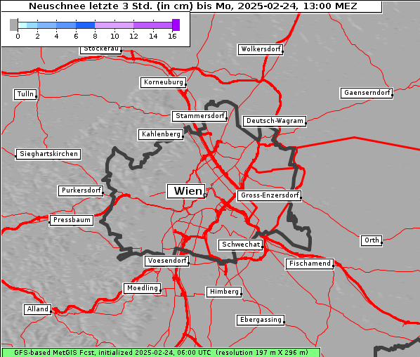 Neuschnee, 24. 2. 2025