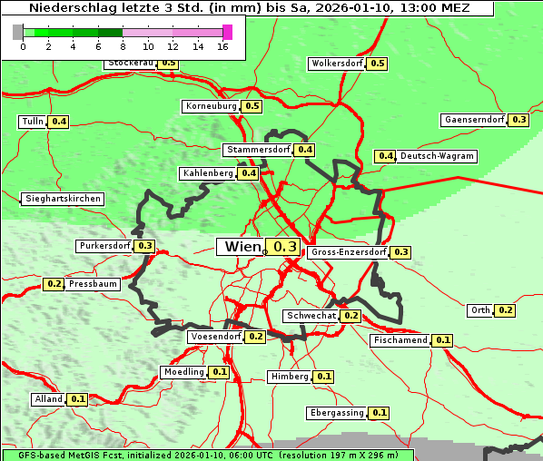 Niederschlag, 10. 1. 2026