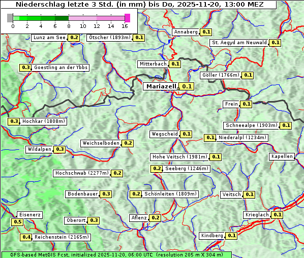 Niederschlag, 20. 11. 2025