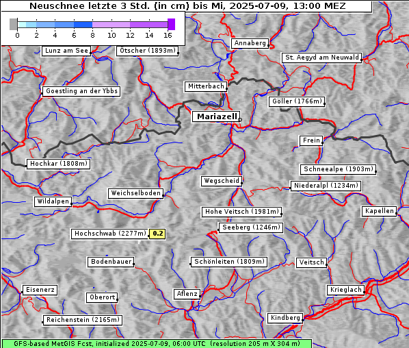 Neuschnee, 9. 7. 2025