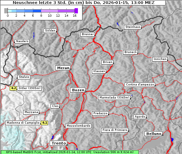 Neuschnee, 15. 1. 2026