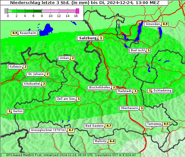 Niederschlag, 24. 12. 2024