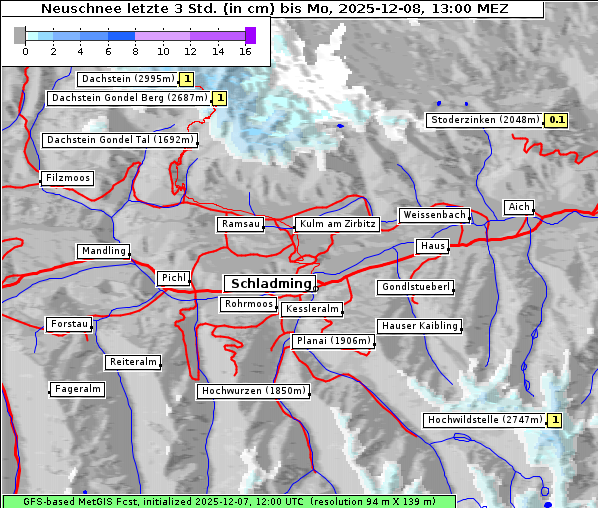 Neuschnee, 8. 12. 2025