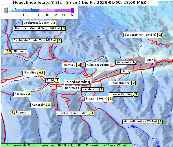 Neuschnee, 9. 1. 2026