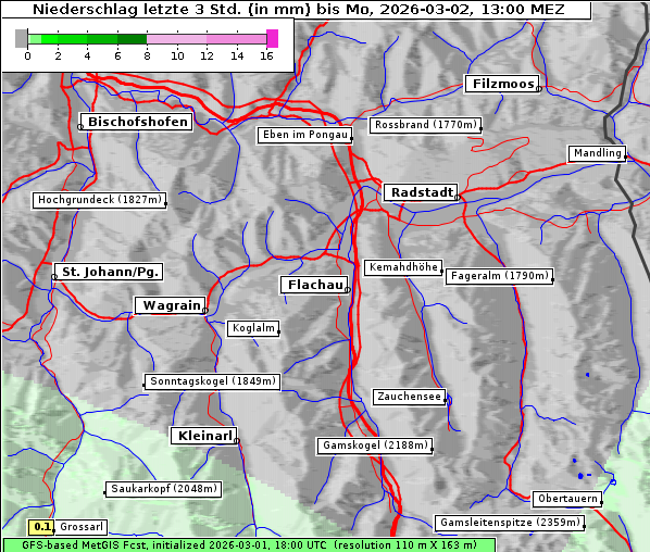 Niederschlag, 2. 3. 2026