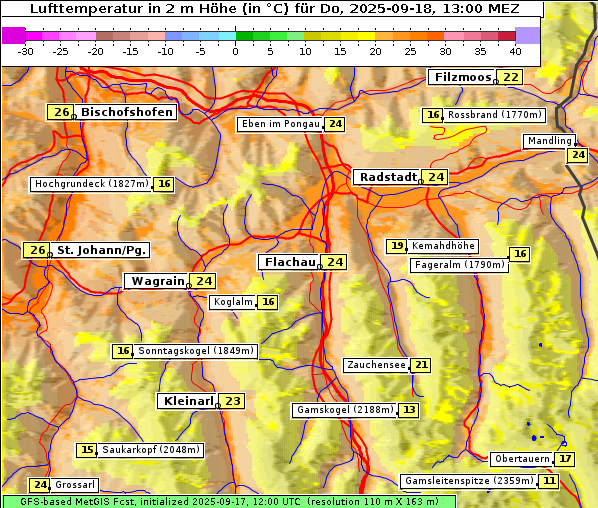 Temperatur, 18. 9. 2025