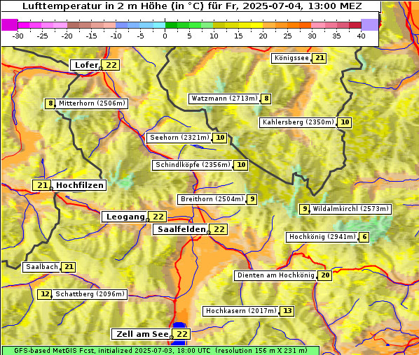 Temperatur, 4. 7. 2025