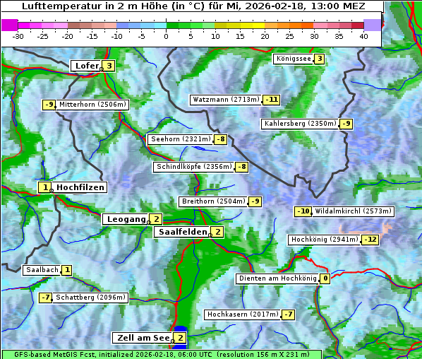 Temperatur, 18. 2. 2026