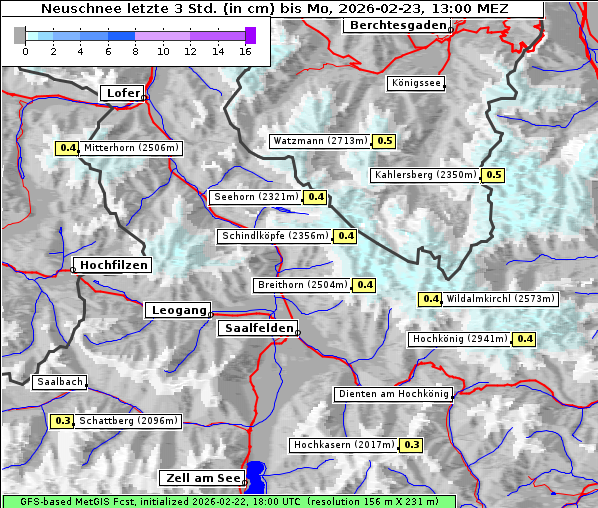 Neuschnee, 23. 2. 2026