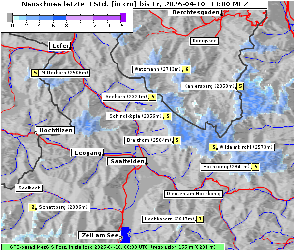 Neuschnee, 10. 4. 2026