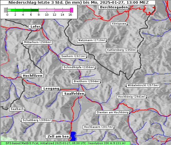 Niederschlag, 27. 1. 2025