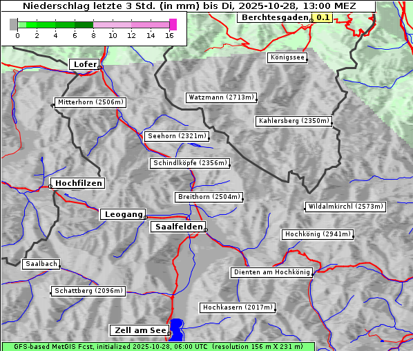 Niederschlag, 28. 10. 2025
