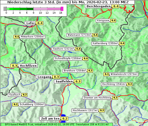 Niederschlag, 23. 2. 2026