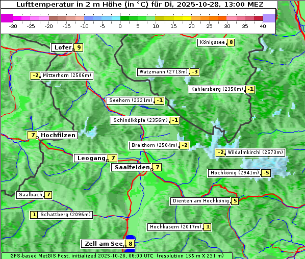 Temperatur, 28. 10. 2025