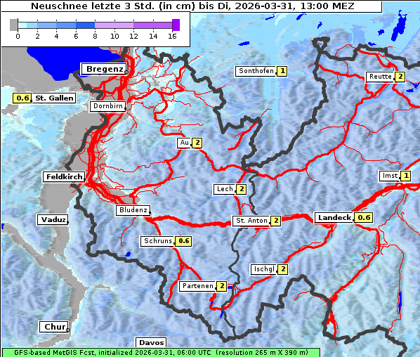Neuschnee, 31. 3. 2026