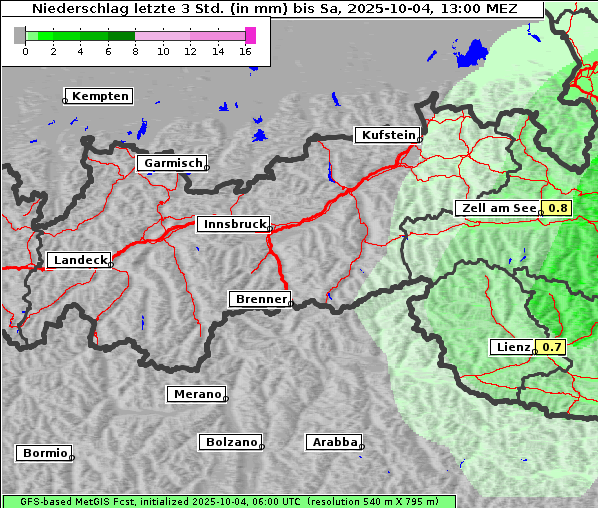 Niederschlag, 4. 10. 2025