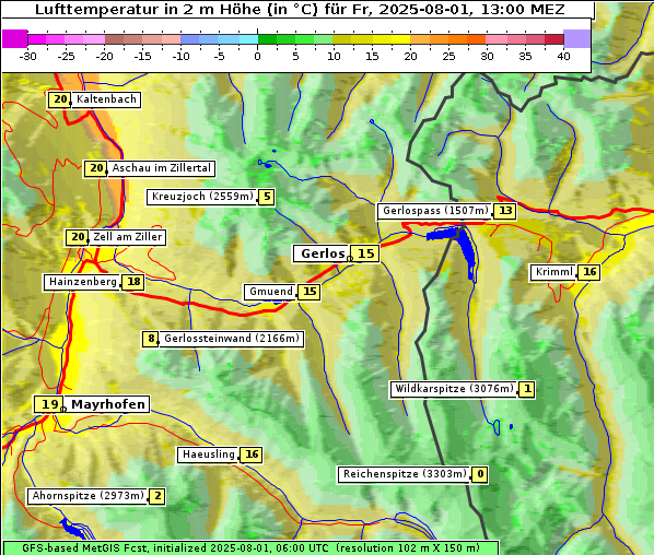 Temperatur, 1. 8. 2025