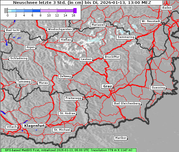 Neuschnee, 13. 1. 2026