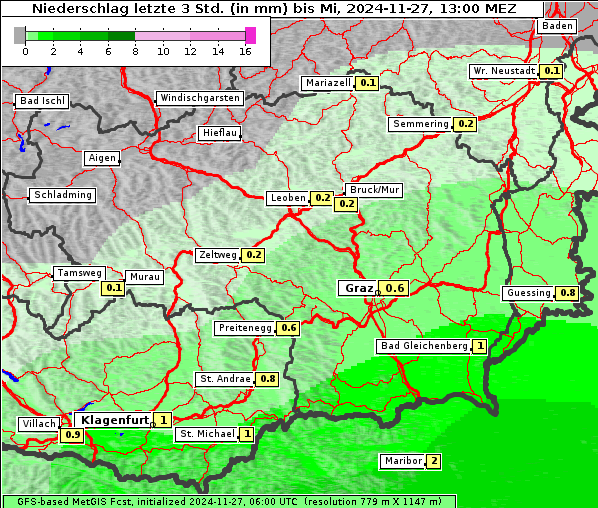 Niederschlag, 27. 11. 2024
