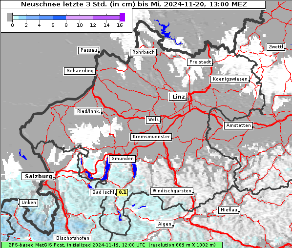 Neuschnee, 20. 11. 2024