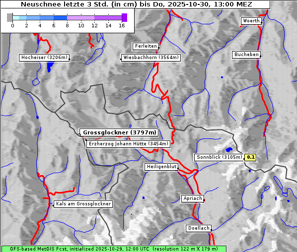 Neuschnee, 30. 10. 2025