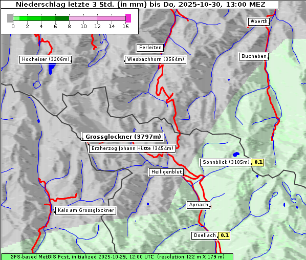 Niederschlag, 30. 10. 2025