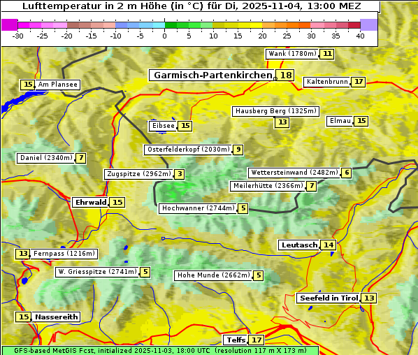 Temperatur, 4. 11. 2025