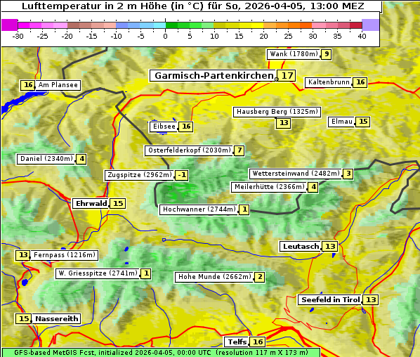 Temperatur, 5. 4. 2026