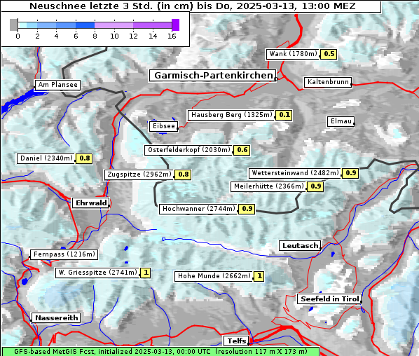 Neuschnee, 13. 3. 2025