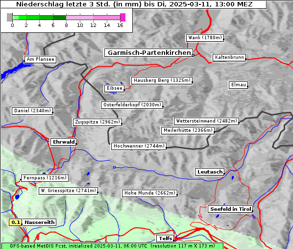 Niederschlag, 11. 3. 2025