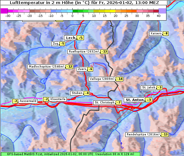 Temperatur, 2. 1. 2026