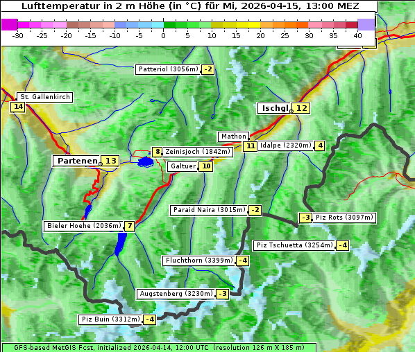 Temperatur, 15. 4. 2026