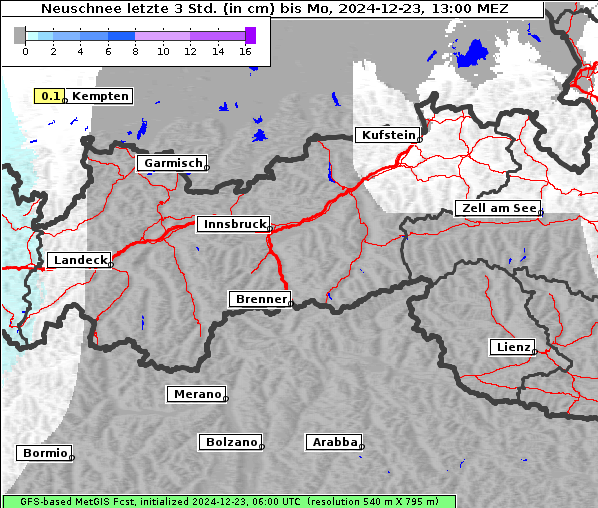 Neuschnee, 23. 12. 2024